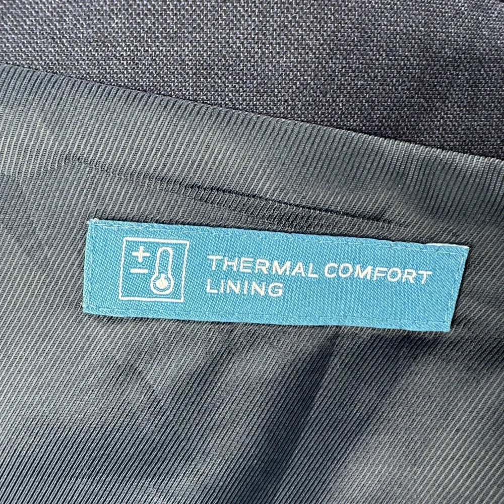 Van Heusen Blazer Mens 46L Blue Cool Flex Slim Fit Thermal Comfort Lining Jacket